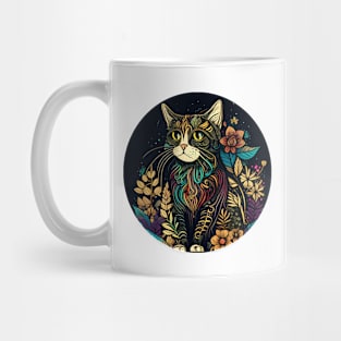 Cat Boho - Happy Funny Hippy Cat Lover Mug